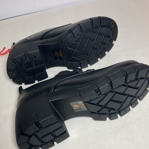 NWT Ladies funky chunky black platform Oxford in size 6 so very trendy! - Picture 5 of 7